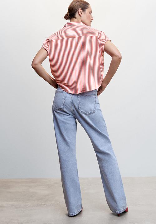 MANGO - Blouse rayamil-h - red