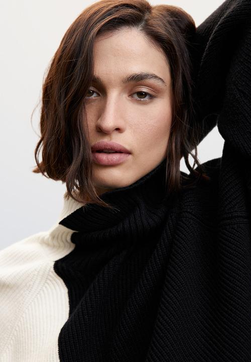 MANGO - Sweater telma - black