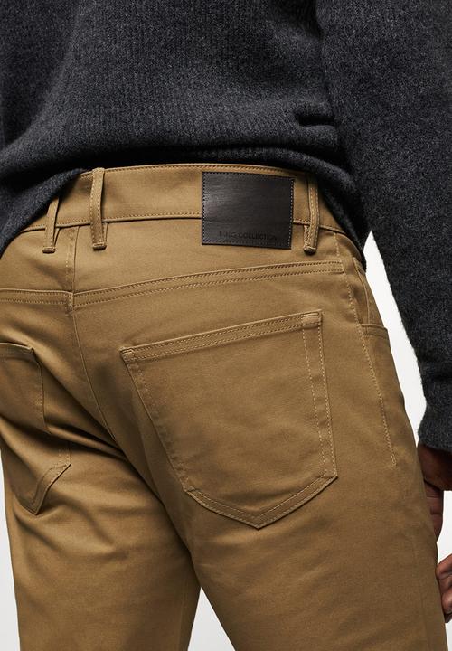 MANGO -  Trousers pisa - brown