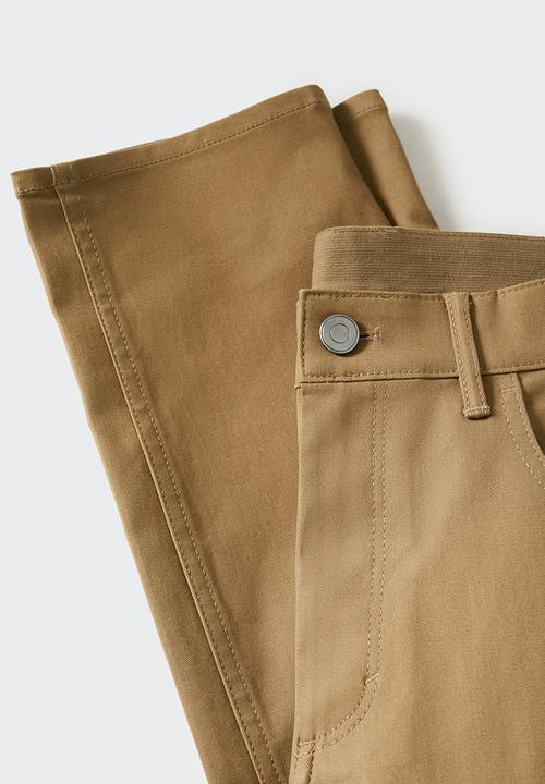 MANGO -  Trousers pisa - brown