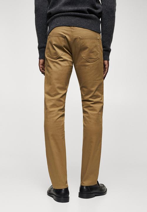 MANGO -  Trousers pisa - brown