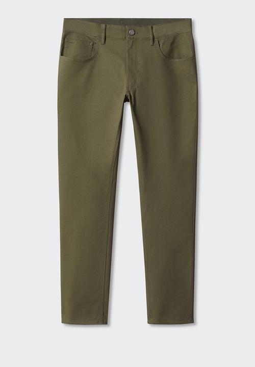 MANGO - Trousers pisa - medium green
