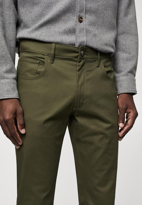 MANGO - Trousers pisa - medium green