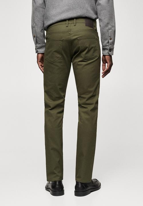 MANGO - Trousers pisa - medium green
