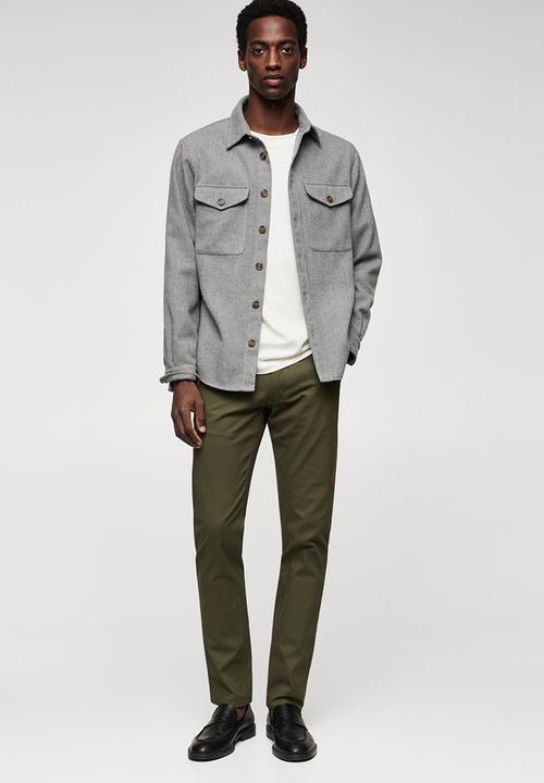 MANGO - Trousers pisa - medium green