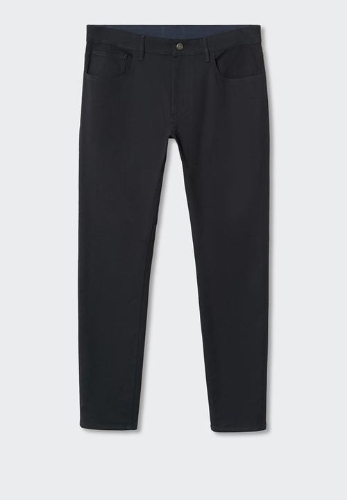 MANGO - Trousers pisa - navy