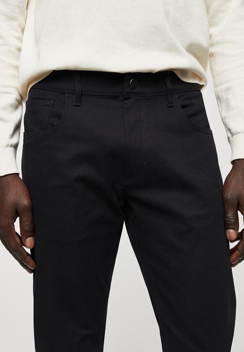 MANGO - Trousers pisa - navy