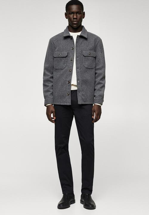 MANGO - Trousers pisa - navy