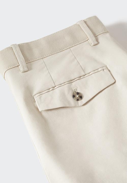 MANGO - Trousers prato - light pastel grey