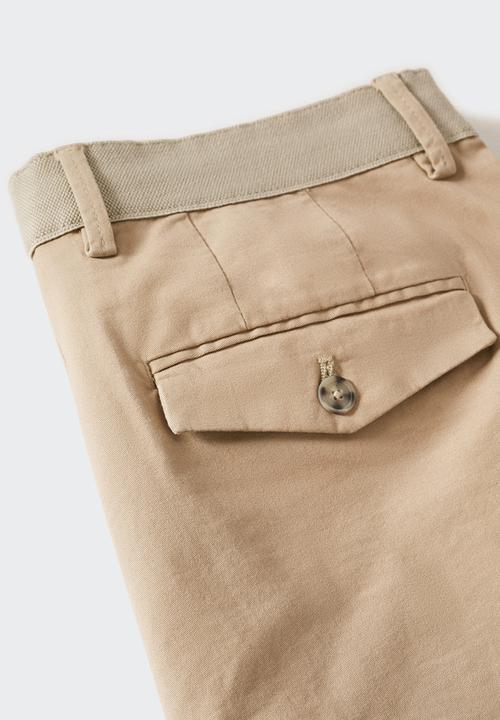 MANGO - Trousers prato - beige