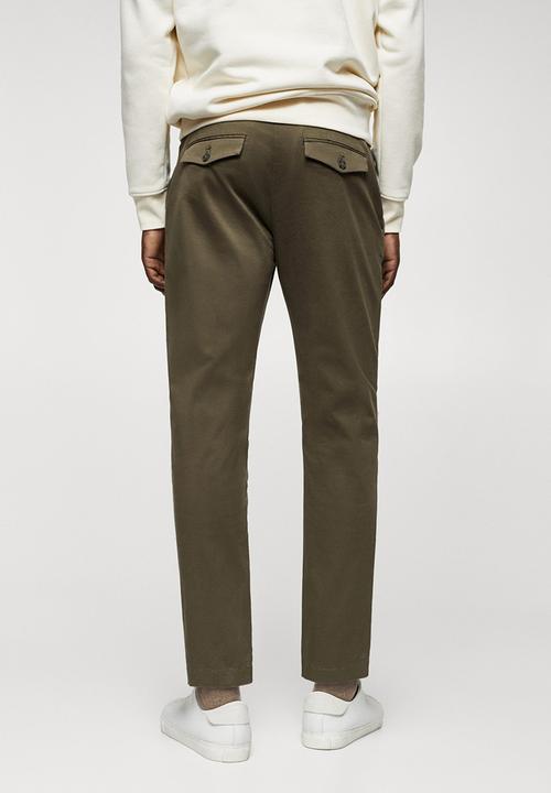 MANGO - Trousers prato - green