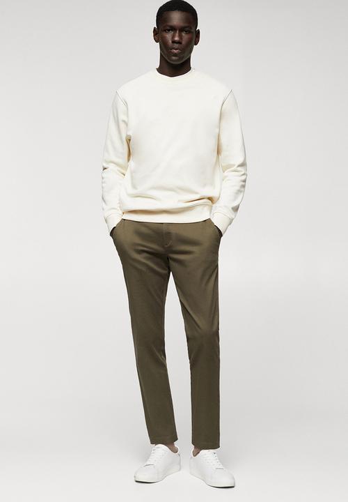 MANGO - Trousers prato - green