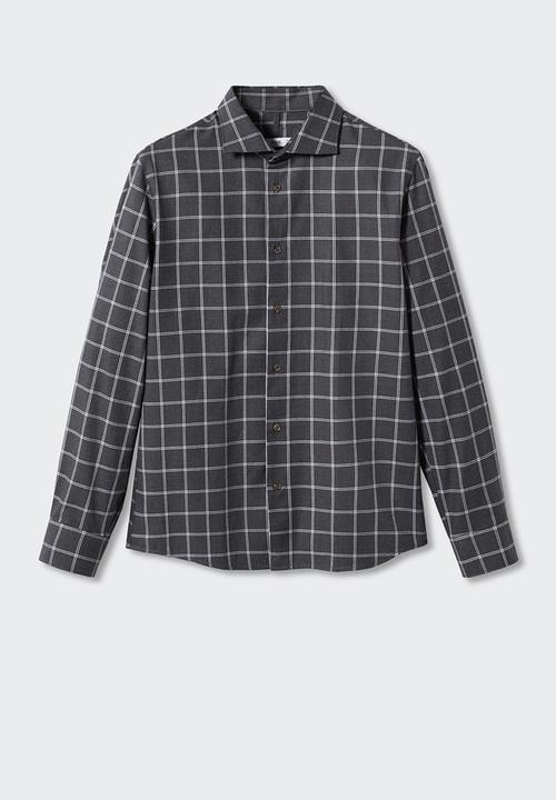 MANGO - Shirt grignon - black