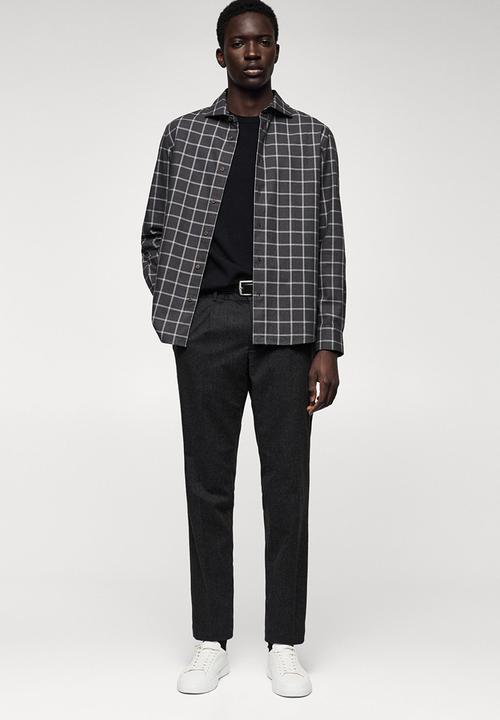 MANGO - Shirt grignon - black