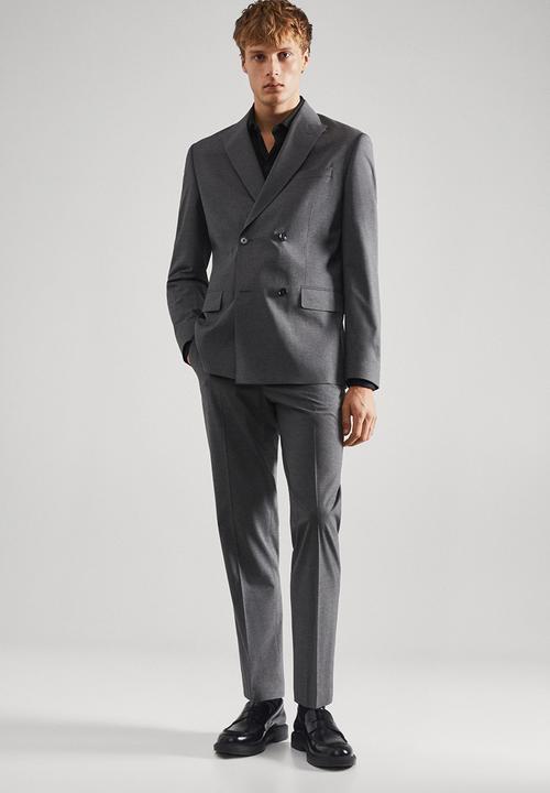 MANGO - Shirt boston - black
