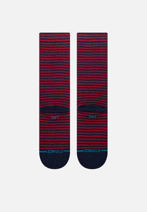 Stance Socks - Hyper stripe crew - navy