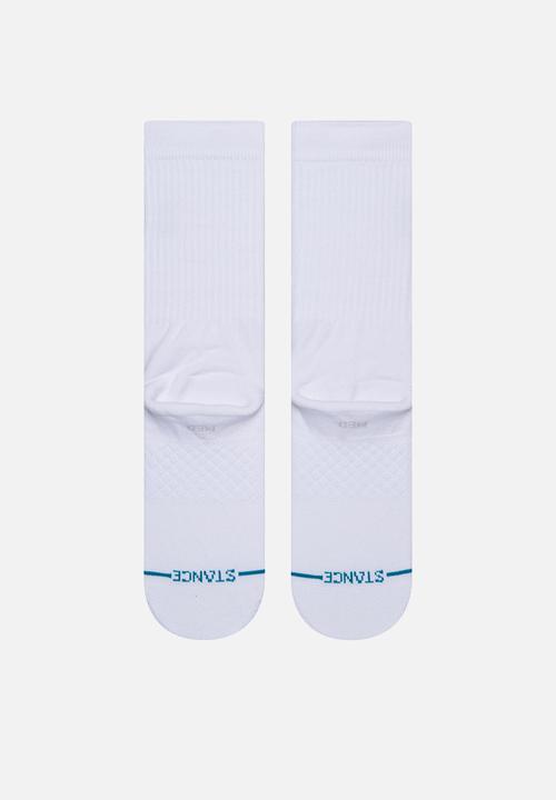 Stance Socks - Logoman st crew - white