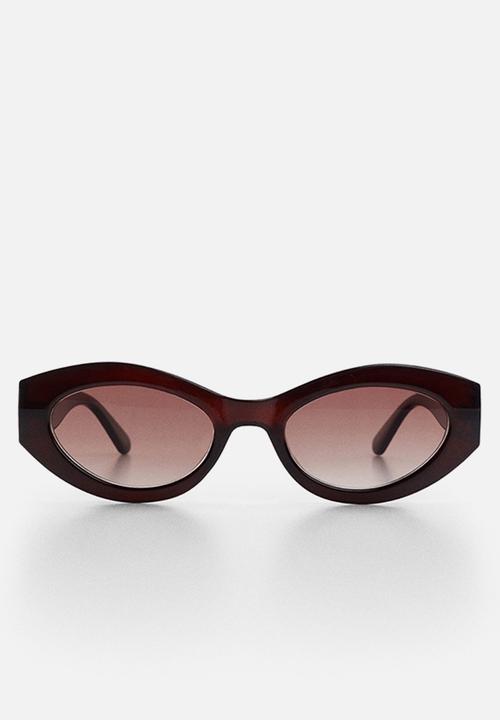 MANGO - Acetate frame sunglasses - brown