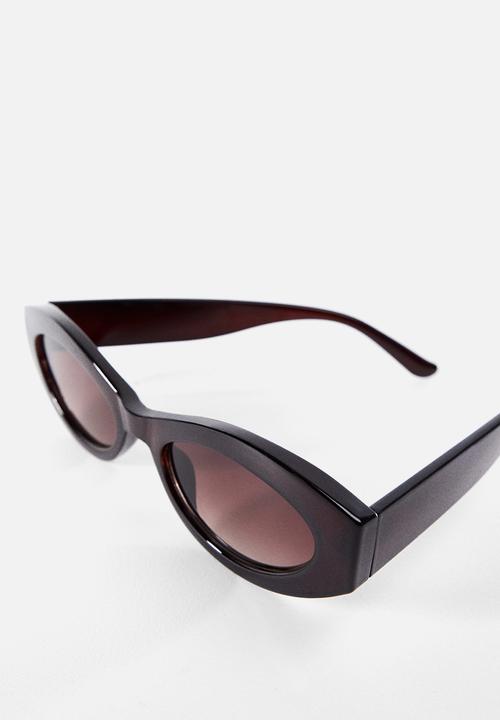 MANGO - Acetate frame sunglasses - brown