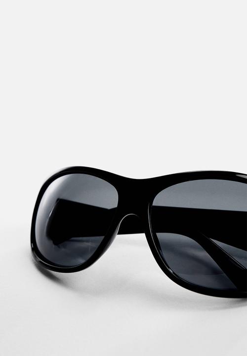 MANGO - Acetate frame sunglasses - black