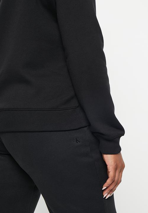 Calvin Klein - Plus monogram logo crew neck - ck black