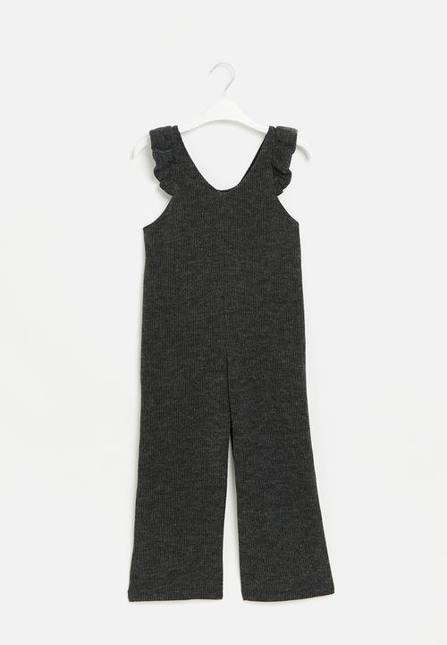 Superbalist - Jumpsuit with frill detail - silver melange