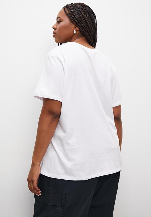 Superbalist - Short sleeve slogan graphic tee - white