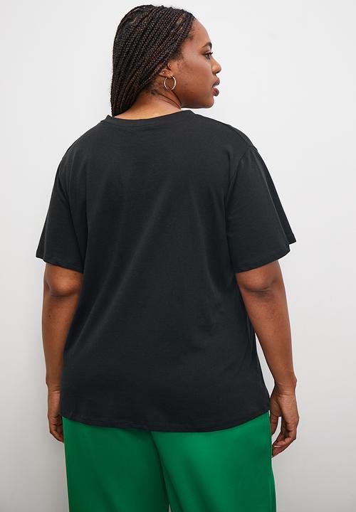Superbalist - Short sleeve slogan graphic tee - black