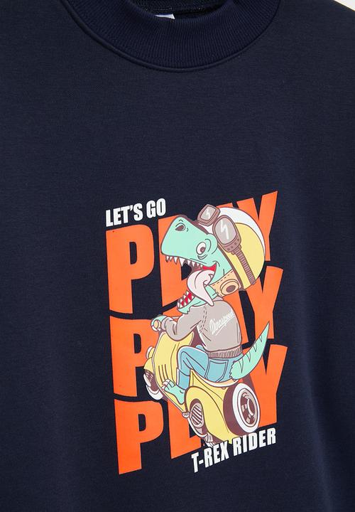 Pop Candy - Dino sweatshirt - navy