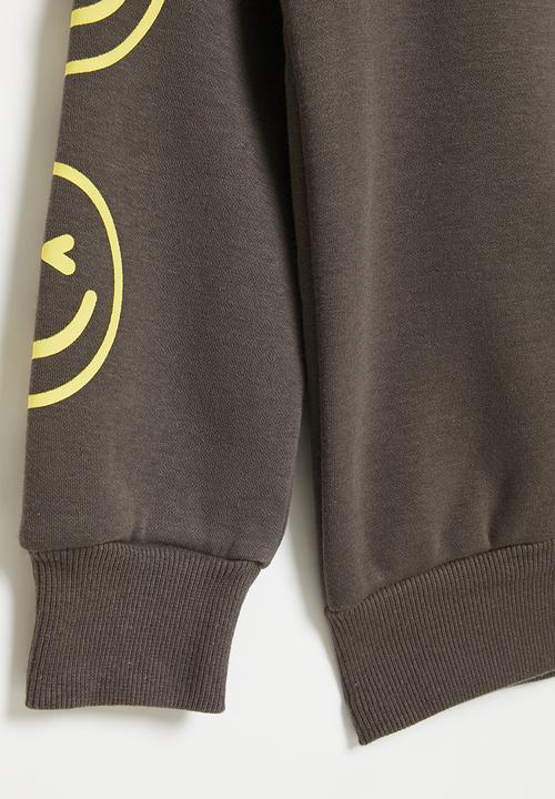 Pop Candy - Smiley sweatshirt - grey