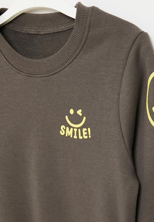 Pop Candy - Smiley sweatshirt - grey