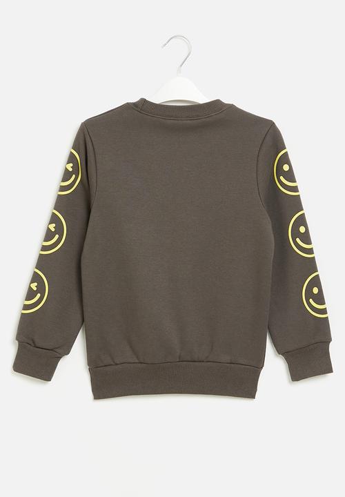 Pop Candy - Smiley sweatshirt - grey