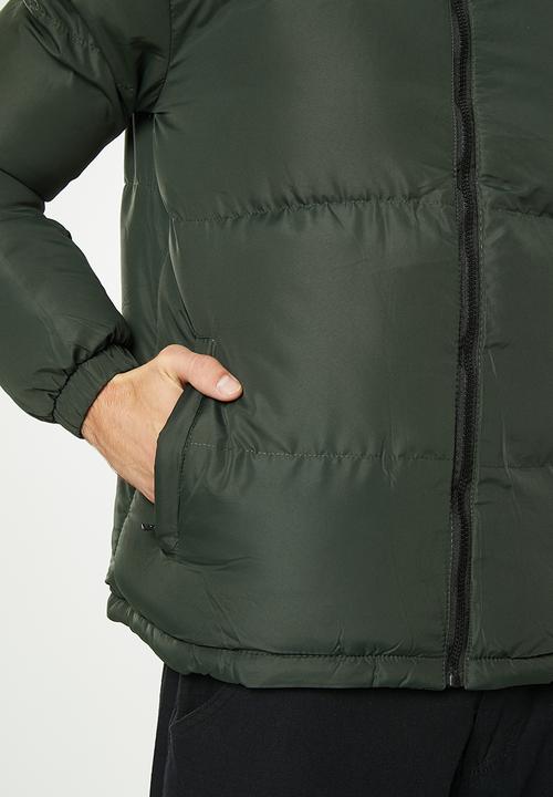 Brave Soul - Davisblockk jacket - black & khaki