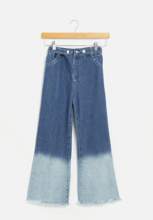Pop Candy - Girls 2 tone jeans - blue