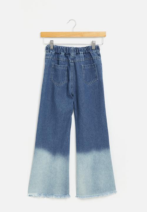 Pop Candy - Girls 2 tone jeans - blue