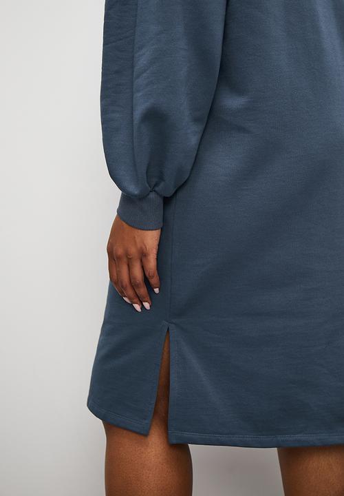 Superbalist - Embroidered sweat dress - navy