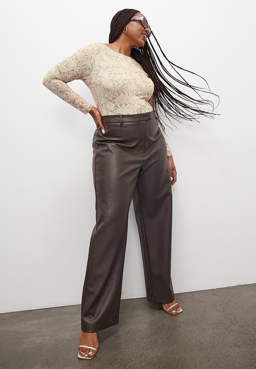 Superbalist - Long sleeve boat neck bodysuit - snake print