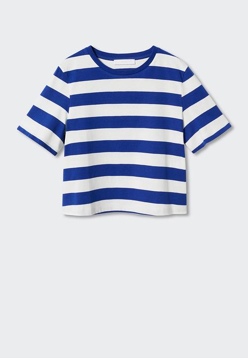 MANGO - T-shirt ciao-h - mid blue