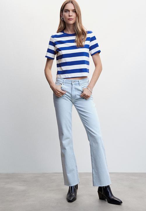 MANGO - T-shirt ciao-h - mid blue