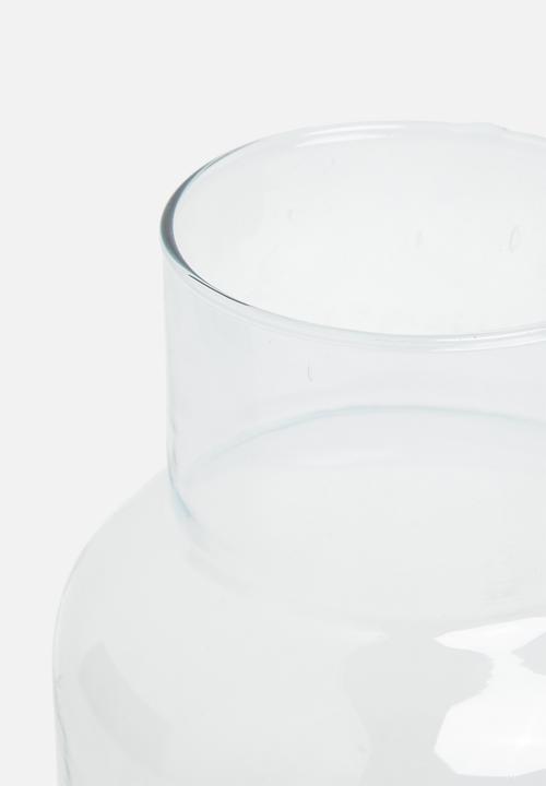 H&S - Tabbi recycled glass vase - clear