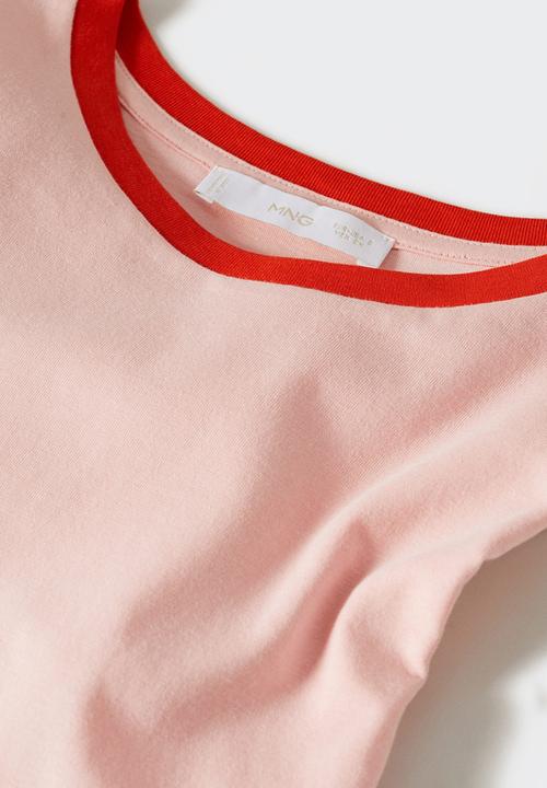 MANGO - T-shirt ciao-h - light pastel pink