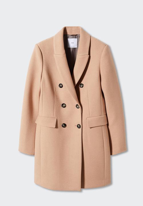 MANGO - Coat dali - medium brown