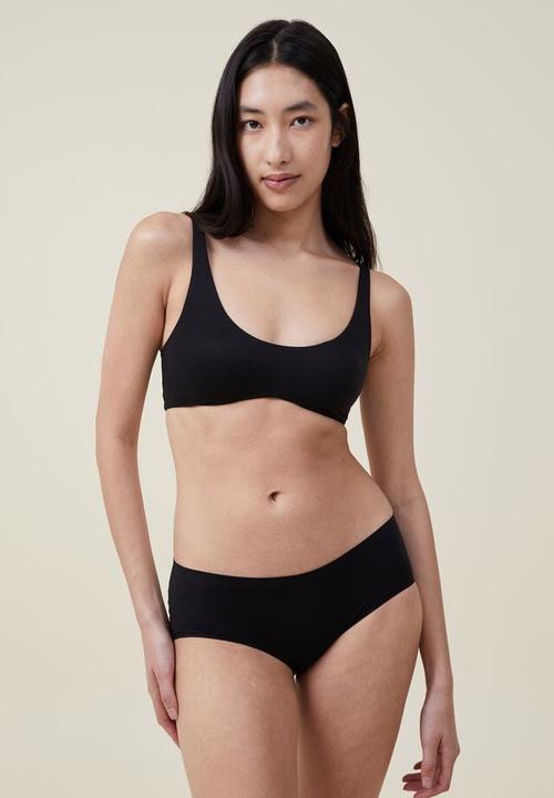 Cotton On - The smoothing wave padded bralette - black
