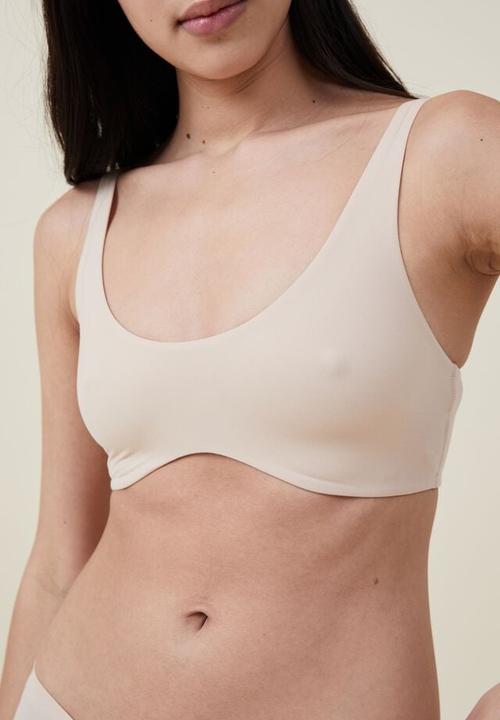 Cotton On - The smoothing wave padded bralette  - frappe