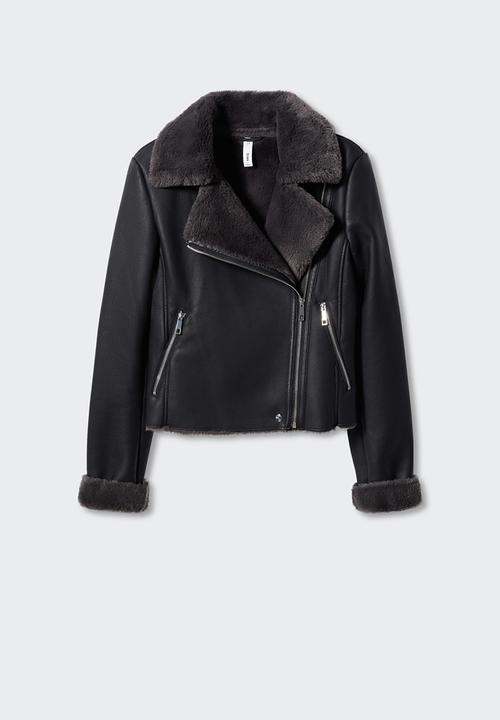 MANGO - Jacket cadi - black