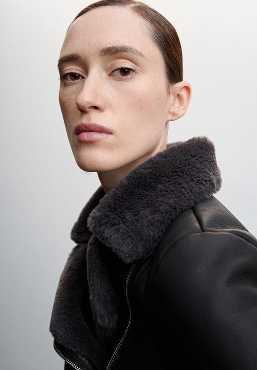 MANGO - Jacket cadi - black