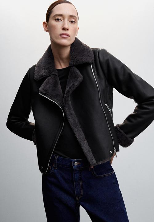 MANGO - Jacket cadi - black