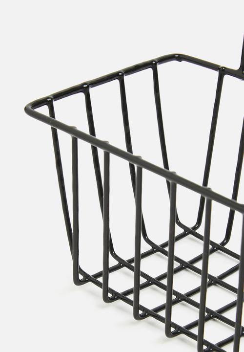 Storage Solutions - Over the door mesh storage basket - black