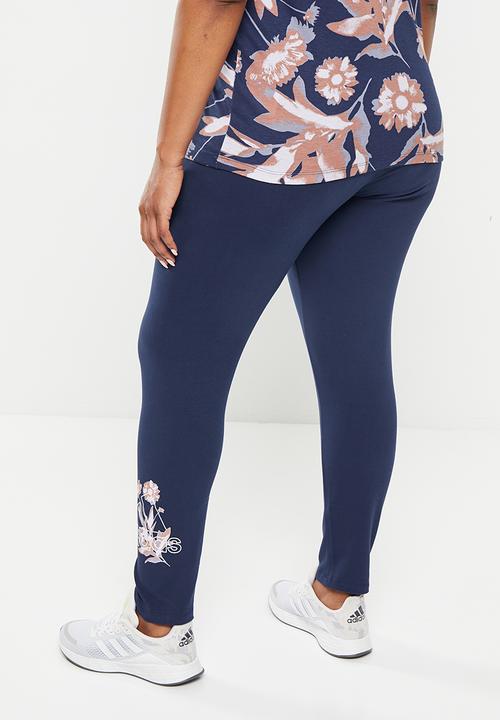 adidas Performance - Plus w blom g tight - dark blue