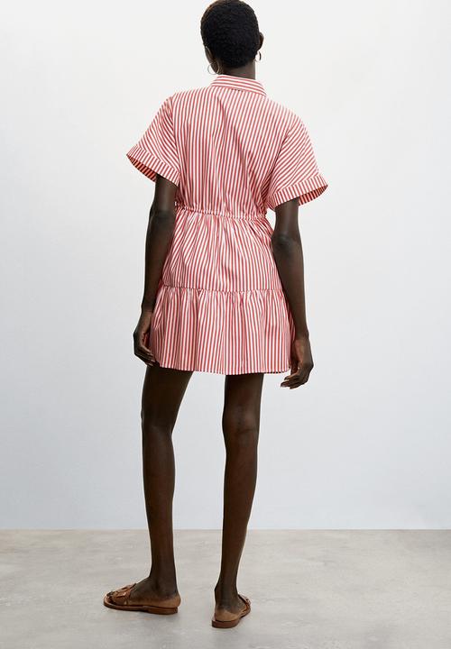 MANGO - Dress rayamil-h - red